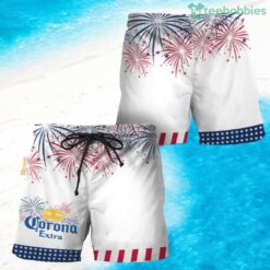 Corona Extra American Independence Day Swim Trunks Hawaiian Short Product Photo 1