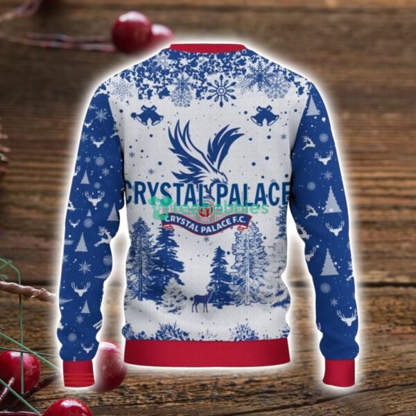 Crystal Palace 3D Sweater Pine Trees Pattern Ugly Christmas Sweater For Big Fans Product Photo 3