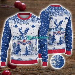 Crystal Palace 3D Sweater Pine Trees Pattern Ugly Christmas Sweater For Big Fans Product Photo 1