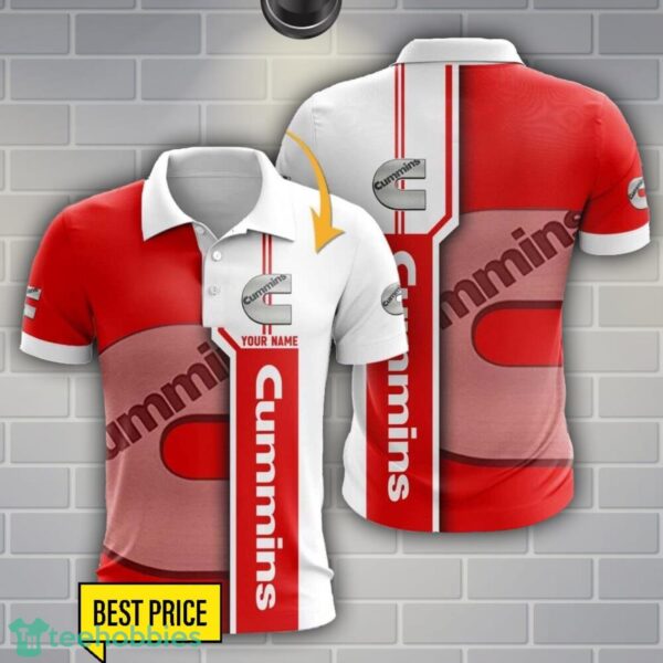 Cummins 3D Polo Shirt Custom Name For Fans Car Lover Gift Product Photo 1
