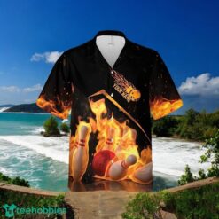Custom Name Bowling Fire My Balls Are On Fire Bowling Hawaiin Shirt Beachwear Best Gift For Bowler Product Photo 2