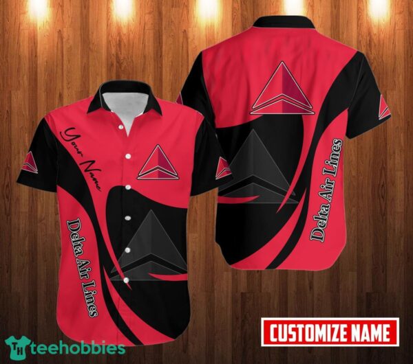 Custom Name PERSONALIZED delta air lines Lover Shirt 3D Hawaiian Shirt For Men And Women Gift Product Photo 1