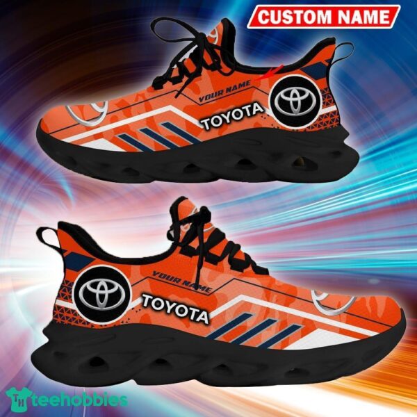 Custom Name Toyota Logo Camo Orange Embody Sport Sneaker Gift For Men Women Max Soul Shoes - Custom Name Toyota Logo Racing Car Tractor Farmer Max Soul Shoes Photo 9