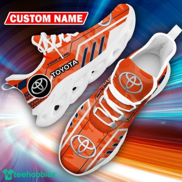Custom Name Toyota Logo Camo Orange Embody Sport Sneaker Gift For Men Women Max Soul Shoes - Custom Name Toyota Logo Racing Car Tractor Farmer Max Soul Shoes Photo 19