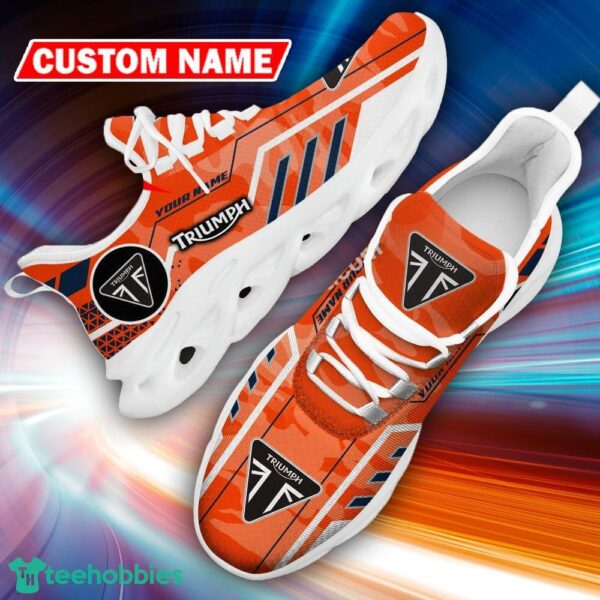 Custom Name Triumph Logo Camo Orange Streetstyle Chunky Sneaker Gift For Men Women Max Soul Shoes - Custom Name Triumph Logo Racing Car Tractor Farmer Max Soul Shoes Photo 19