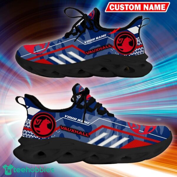 Custom Name Vauxhall Logo Camo Blue Explore Chunky Sneaker Gift For Men Women Max Soul Shoes - Custom Name Vauxhall Logo Racing Car Tractor Farmer Max Soul Shoes Photo 8