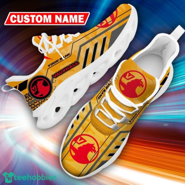 Custom Name Vauxhall Logo Camo Yellow Fusion Sport Sneaker Gift For Men Women Max Soul Shoes - Custom Name Vauxhall Logo Racing Car Tractor Farmer Max Soul Shoes Photo 12