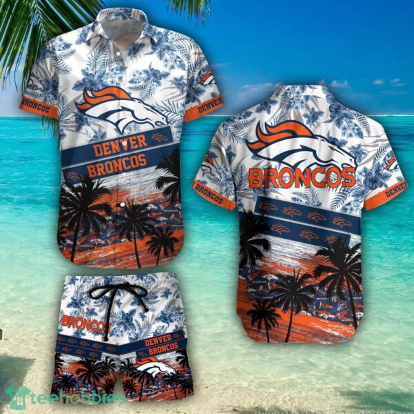 Denver Broncos Team NFL Hawaiian Shirt And Beach Shorts Fans Gift Product Photo 1