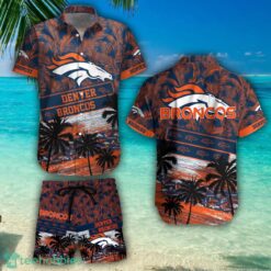 Denver Broncos Team NFL Hawaiian Shirt And Beach Shorts Summer Gift Product Photo 1