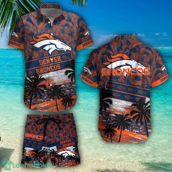 Denver Broncos Team NFL Hawaiian Shirt And Beach Shorts Summer Gift Product Photo 1