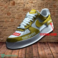 Derbi Car Air Force 1 Sneaker Yellow Ideas For Fans AF1 Shoes Men Women Custom Name - Derbi Car Air Force 1 Sneaker Yellow Ideas For Fans AF1 Shoes Men Women Custom Name
