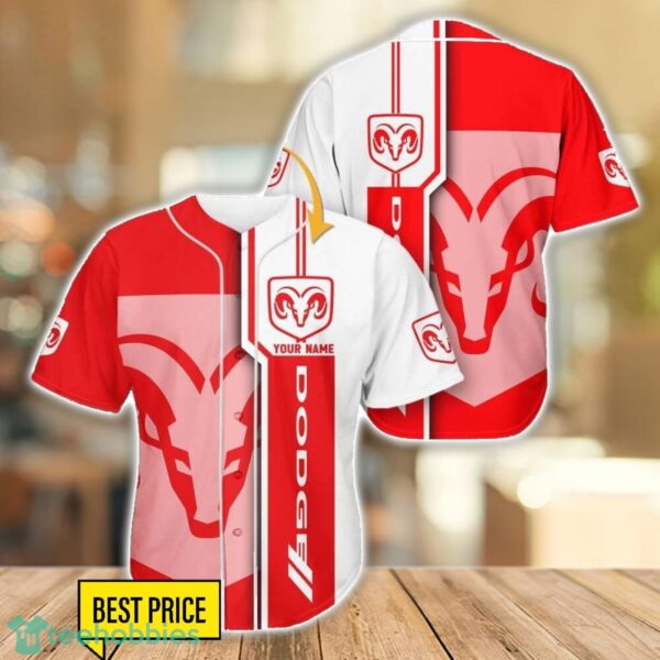 Dodge New Baseball Jersey Shirt For Car Lovers Gift Custom Name Product Photo 1