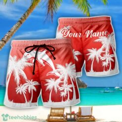 Dolphins NRL Beach Shorts Custom Name Product Photo 1