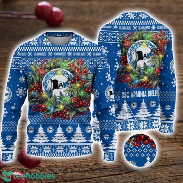 DSC Arminia Bielefeld 3D Ugly Christmas Sweater Christmas Gift For Fans Men Women Christmas Sweater Product Photo 1
