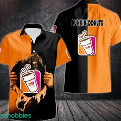 DUNKIN’ DONUTS Short Sleeve Shirt Logo Brand Hawaiian Shirt Limited Designs For Fans Product Photo 1