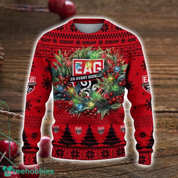 En Avant Guingamp 3D Ugly Christmas Sweater Christmas Gift For Fans Men Women Christmas Sweater Product Photo 2