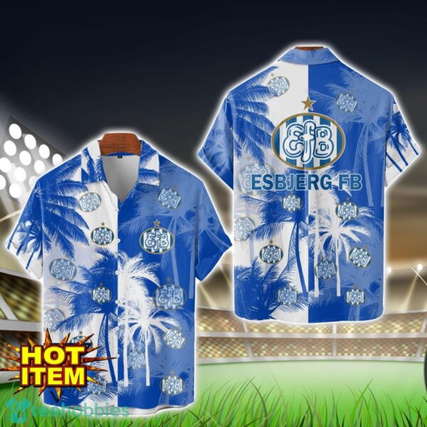 Esbjerg fB Hawaiian Shirt 3D Printing Beach Shirt For Men And Women Product Photo 1