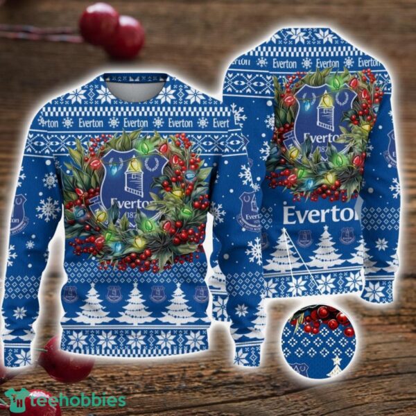Everton F.C 3D Ugly Christmas Sweater Christmas Gift For Fans Men Women Christmas Sweater Product Photo 1