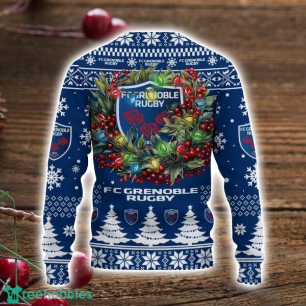 FC Grenoble Rugby 3D Ugly Christmas Sweater Christmas Gift For Fans Men Women Christmas Sweater Product Photo 3