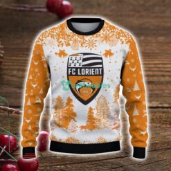 FC Lorient 3D Sweater Pine Trees Pattern Ugly Christmas Sweater For Big Fans Product Photo 2