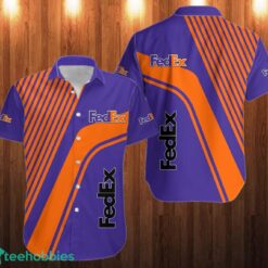 fedex 3D Hawaiian Shirt Logo and Striped Shirt Product Photo 1