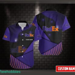 FedEx Hawaiian Shirt Summer Gift Button Hawaii Shirt Custom Name Product Photo 1