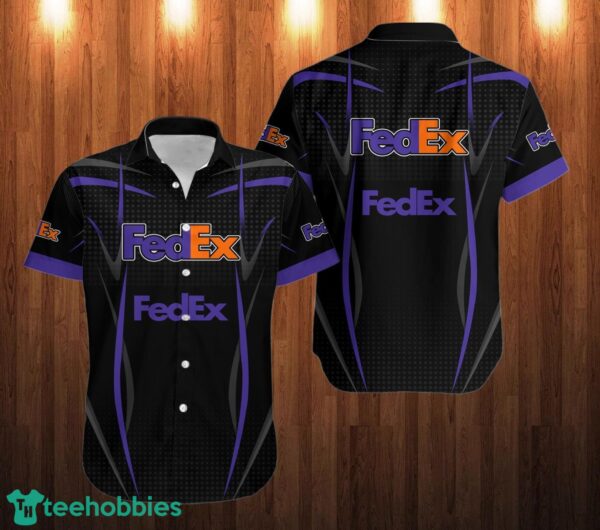 fedex Logo Hawaii Shirt Black Shirt Product Photo 1