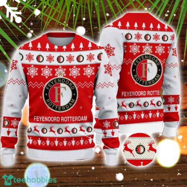 Feyenoord Rotterdam 3D Sweater Gift Ugly Christmas Sweater Product Photo 1