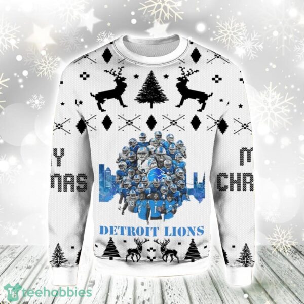 Football Team Lions Christmas Gift Ugly Christmas Sweater For Men And Women Product Photo 1