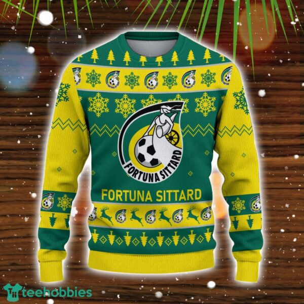 Fortuna Sittard 3D Sweater Gift Ugly Christmas Sweater Product Photo 2