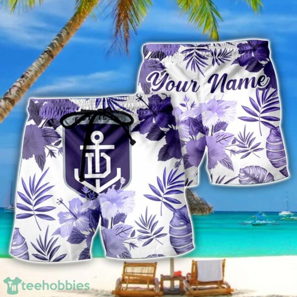 Fremantle Dockers AFL Summer Gift For Mens Personalized Name Beach Shorts Product Photo 1