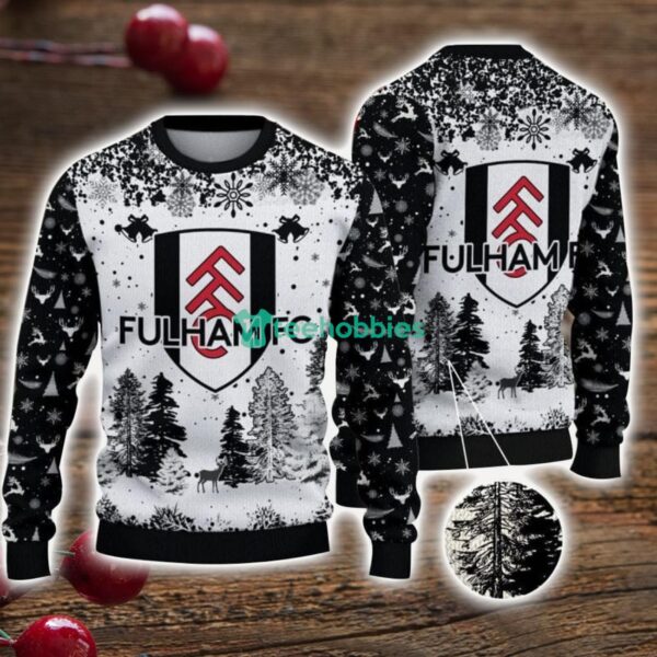 Fulham 3D Sweater Pine Trees Pattern Ugly Christmas Sweater For Big Fans Product Photo 1