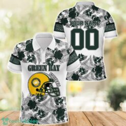 Green Bay Football Polo Shirt Full Printing Custom Name And Number Tropical Style Product Photo 1