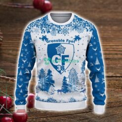 Grenoble Foot 38 3D Sweater Pine Trees Pattern Ugly Christmas Sweater For Big Fans image Grenoble Foot 38 3D Sweater Pine Trees Pattern Ugly Christmas Sweater For Big Fans Product Photo 2