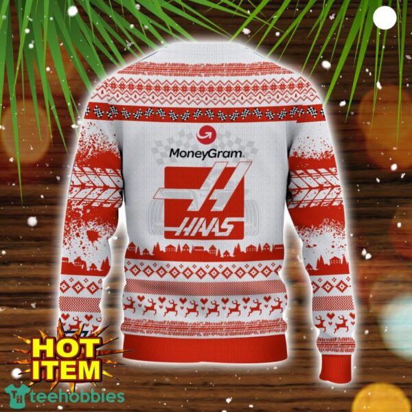 Haas F1 Team Special Gift Ugly Christmas Sweater Custom Name Product Photo 3