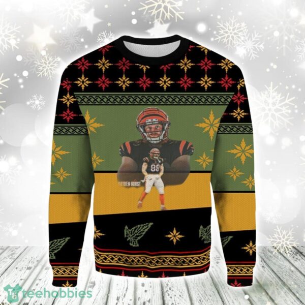 Hayden Hurst Cincinnati Bengals Christmas Gift Ugly Christmas Sweater For Men And Women Product Photo 1