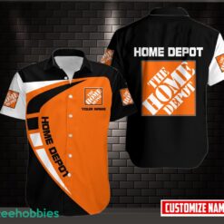 HOME DEPOT Logo 3D Printing Hawaiian Shirt Personalized Name Product Photo 1