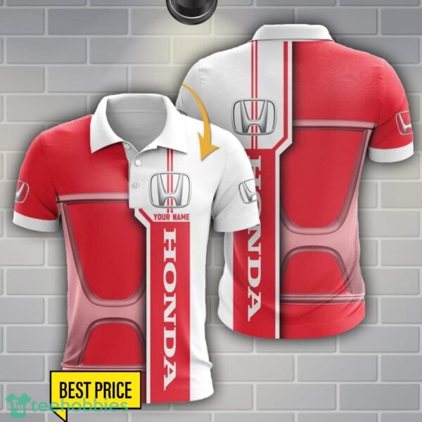 Honda 3D Polo Shirt Custom Name For Fans Car Lover Gift Product Photo 1