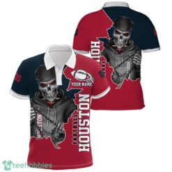 Houston Football Team Personalized Name Number Polo Shirt Product Photo 1