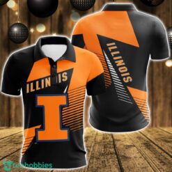 Illinois Fighting Illini 3D Polo Shirt For Team Sport Gift For Men Product Photo 1