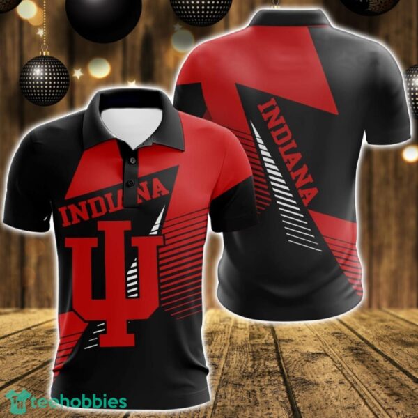 Indiana Hoosiers 3D Polo Shirt For Team Sport Gift For Men Product Photo 1