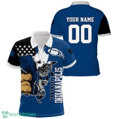 Indianapolis Football Team Polo Shirt Custom Name Number Gift For Men Sports Product Photo 1