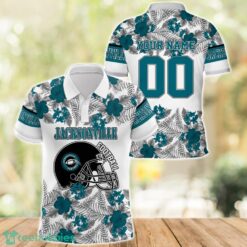 Jacksonville Football Polo Shirt Full Printing Custom Name And Number Tropical Style Product Photo 1