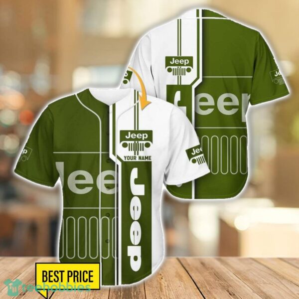 Jeep New Baseball Jersey Shirt For Car Lovers Gift Custom Name Product Photo 1