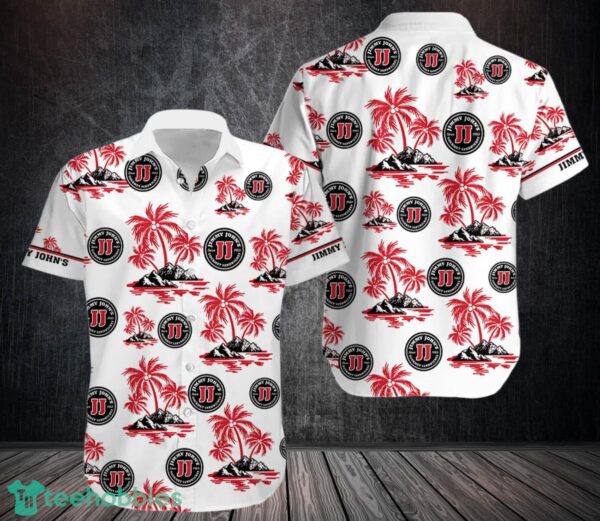 jimmy john's Hawaiian Shirt Button Beach Shirt Product Photo 1