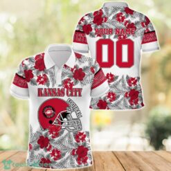 Kansas City Football Polo Shirt Full Printing Custom Name And Number Tropical Style Product Photo 1