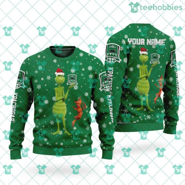 Kpachogap F.C Logo Christmas Grinch Friends Ugly Sweater 3d Gift Big Fans Product Photo 1