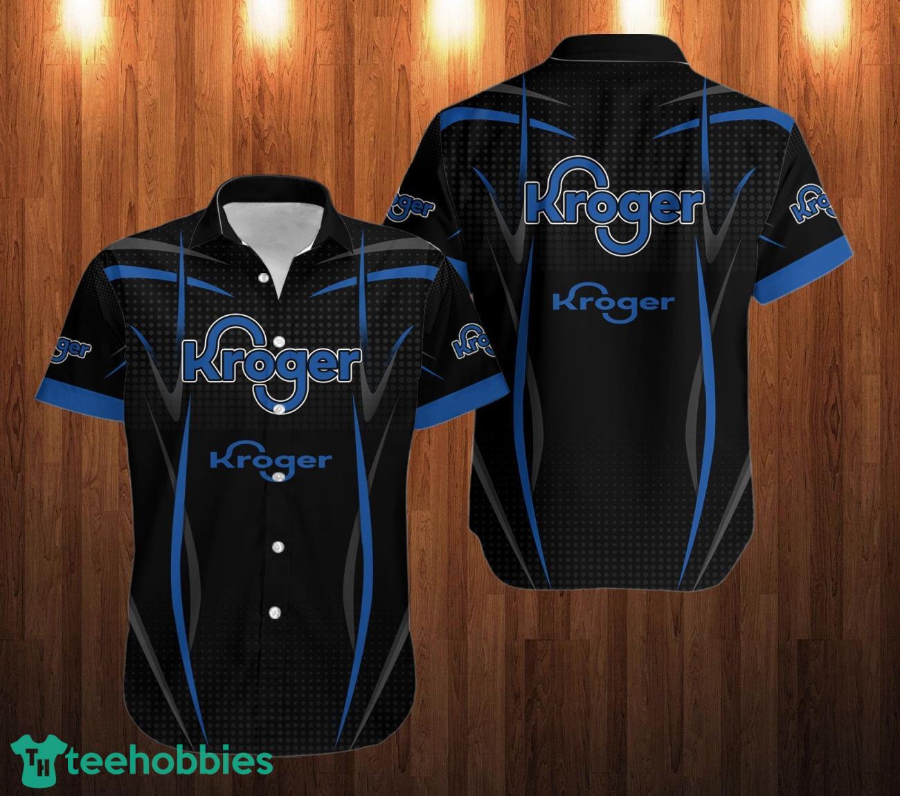 kroger Logo Hawaii Shirt Black Shirt image kroger Logo Hawaii Shirt Black Shirt Product Photo 1