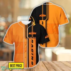 KTM Racing New Baseball Jersey Shirt For Car Lovers Gift Custom Name Product Photo 1