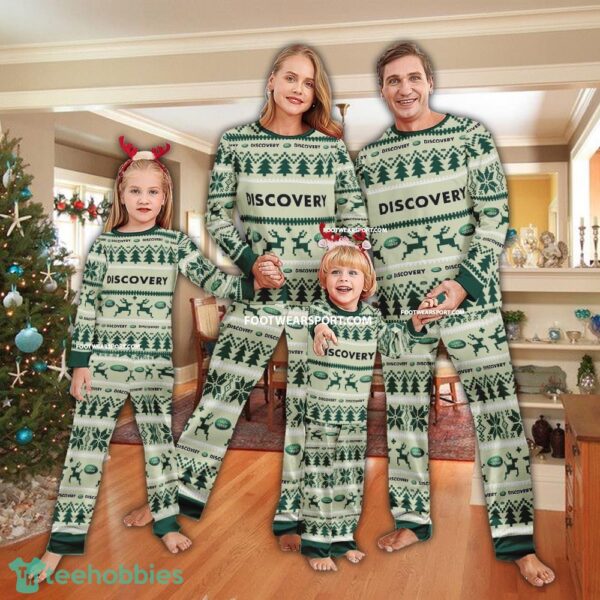 Land Rover Discovery Car Racing Logo Pattern Ugly Christmas Pajamas Set Family - Land Rover Discovery Car Racing Logo Pattern Ugly Christmas Pajamas Set Family
